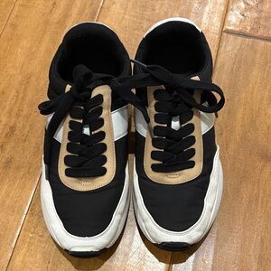 Dolce Vida Breela Platform Sneakers black/tan/white Size 9